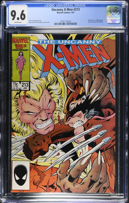 Uncanny X-Men 213 (1986) - CGC 9.6 White Pages