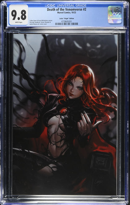Death of the Venomverse (2023) 2 (2023) - Leirix Li Exclusive Virgin Variant - CGC 9.8 White Pages