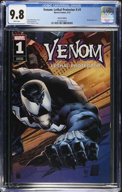 Venom: Lethal Protector II 1 (2023) - Paulo Siqueira Incentive Wraparound Variant (1:25) - CGC 9.8 White Pages