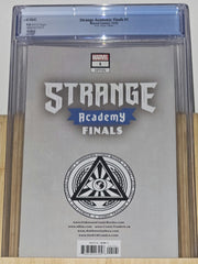 Strange Academy: Finals #1 (2022) - R1c0 Exclusive Virgin Variant - CGC 9.8 White Pages - back cover