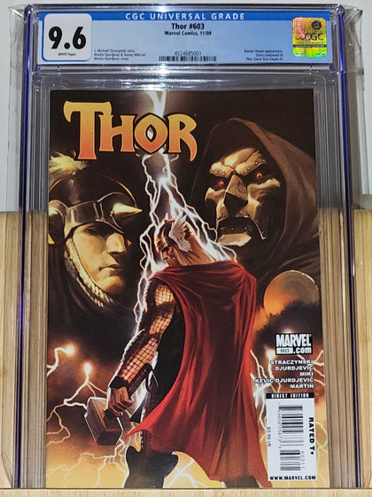Thor 603 (2009) - Marko Djurdjević Regular - CGC 9.6 White Pages