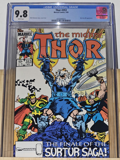 Thor 353 (1984) - CGC 9.8 White Pages