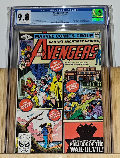 The Avengers 197 (1980) - CGC 9.8 White Pages