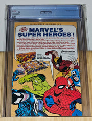 The Avengers #356 (1992) - CGC 9.8 White Pages - back cover