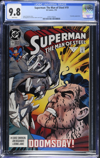 Superman: The Man of Steel 19 (1992) - CGC 9.8 White Pages