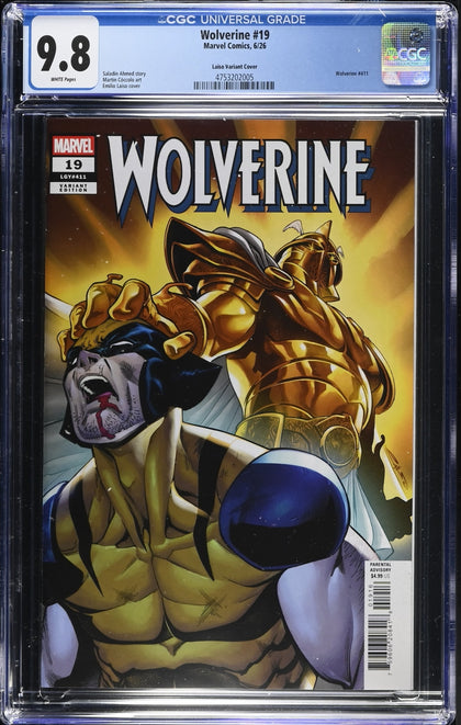 Wolverine 19 (2026) - Emilio Laiso Incentive Variant (1:25) - CGC 9.8 White Pages