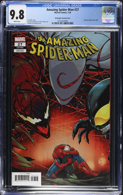 The Amazing Spider-Man 27 (2026) - Daniele Di Nicuolo Incentive Variant (1:25) - CGC 9.8 White Pages