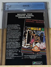 The Avengers #265 (1985) - CGC 9.8 White Pages - back cover