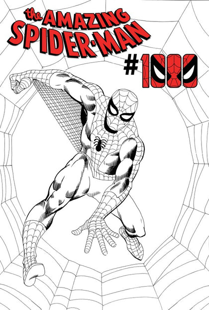 The Amazing Spider-Man 1000 (2026) - Steve Ditko Incentive B&W Variant (1:50)