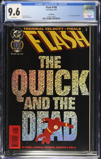 Flash 100 (1995) - Collector's Edition/Direct Edition - CGC 9.6 White Pages