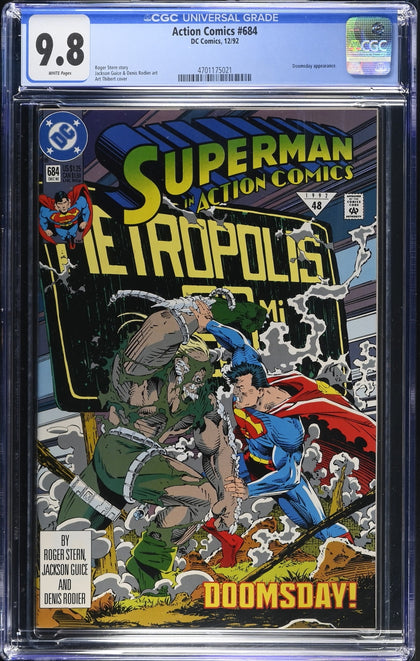 Action Comics 684 (1992) - CGC 9.8 White Pages